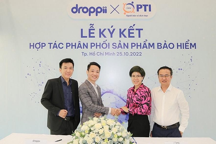 PTI ký kết hợp tác kinh doanh bảo hiểm với Droppii