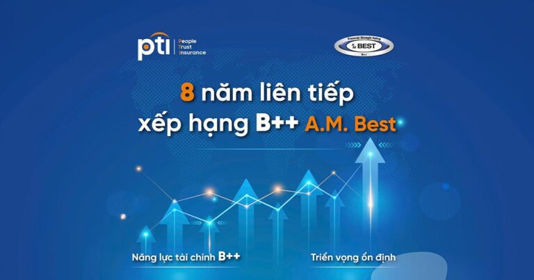 Không chỉ là một con số, 8 năm liên tiếp duy trì xếp hạng B++ (Tốt) từ A.M. Best là lời khẳng định đanh thép về năng lực tài chính và quản trị rủi ro bền vững của PTI. Bước sang năm 2026 với tâm thế bứt phá, PTI tiếp tục củng cố niềm tin tuyệt đối nơi khách hàng và đối tác, xứng đáng là 'tấm lá chắn' tin cậy cho mọi hành trình
