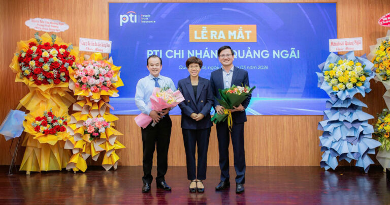 Tổng Công ty Bảo hiểm Bưu điện PTI ra mắt Chi nhánh PTI Quảng Ngãi, mở rộng mạng lưới bảo hiểm tại miền Trung, nâng cao năng lực phục vụ và mang giải pháp bảo hiểm toàn diện đến khách hàng.