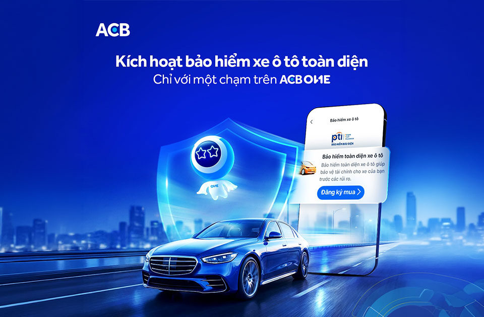 PTI và ACB chính thức ra mắt tích hợp bảo hiểm ô tô PTI trên ứng dụng ACB One, giúp khách hàng mua bảo hiểm trực tuyến an toàn, dễ dàng và nhận giấy chứng nhận điện tử nhanh chóng.